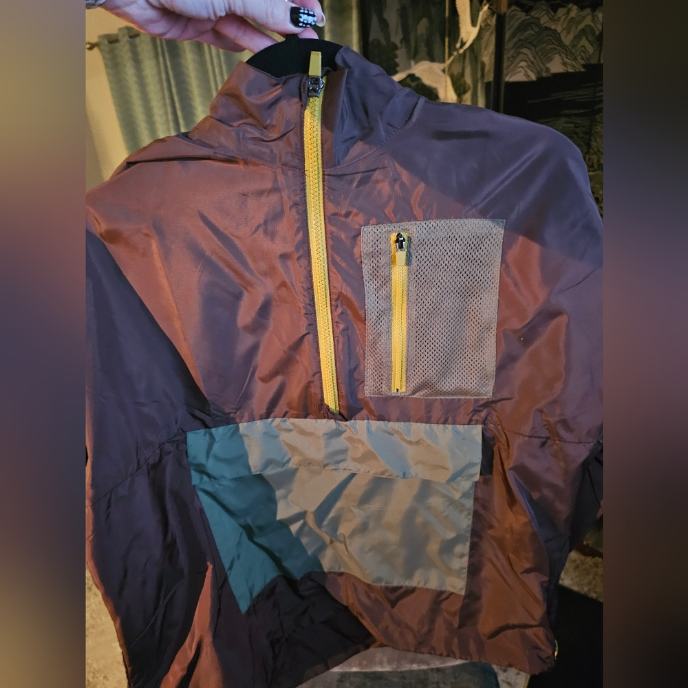 Fabletics Brown Windbreaker, Size Small - image 2
